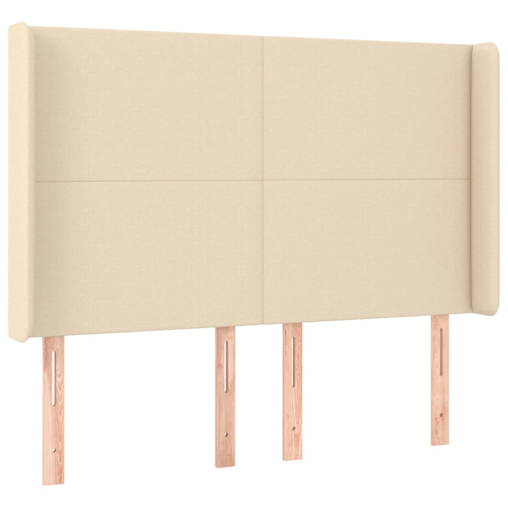 Boxspring met matras en LED stof crèmekleurig 140x190 cm is nu te koop bij PeponiXL, paradijselijk wonen!