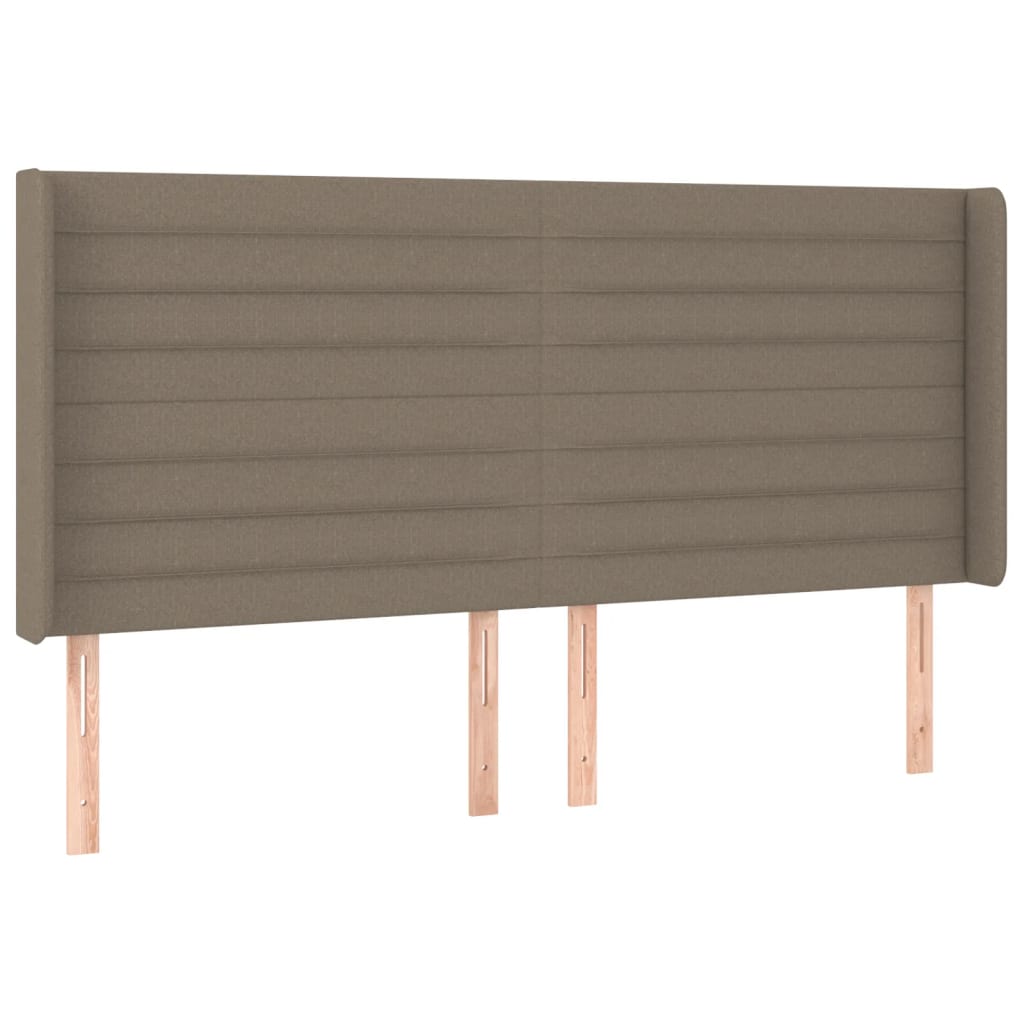 Boxspring met matras en LED stof taupe 180x200 cm is nu te koop bij PeponiXL, paradijselijk wonen!