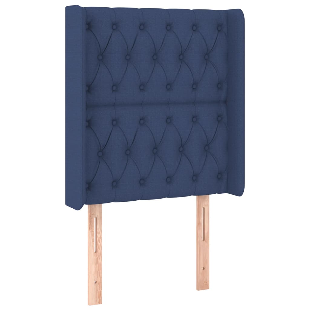 Boxspring met matras en LED stof blauw 80x200 cm is nu te koop bij PeponiXL, paradijselijk wonen!