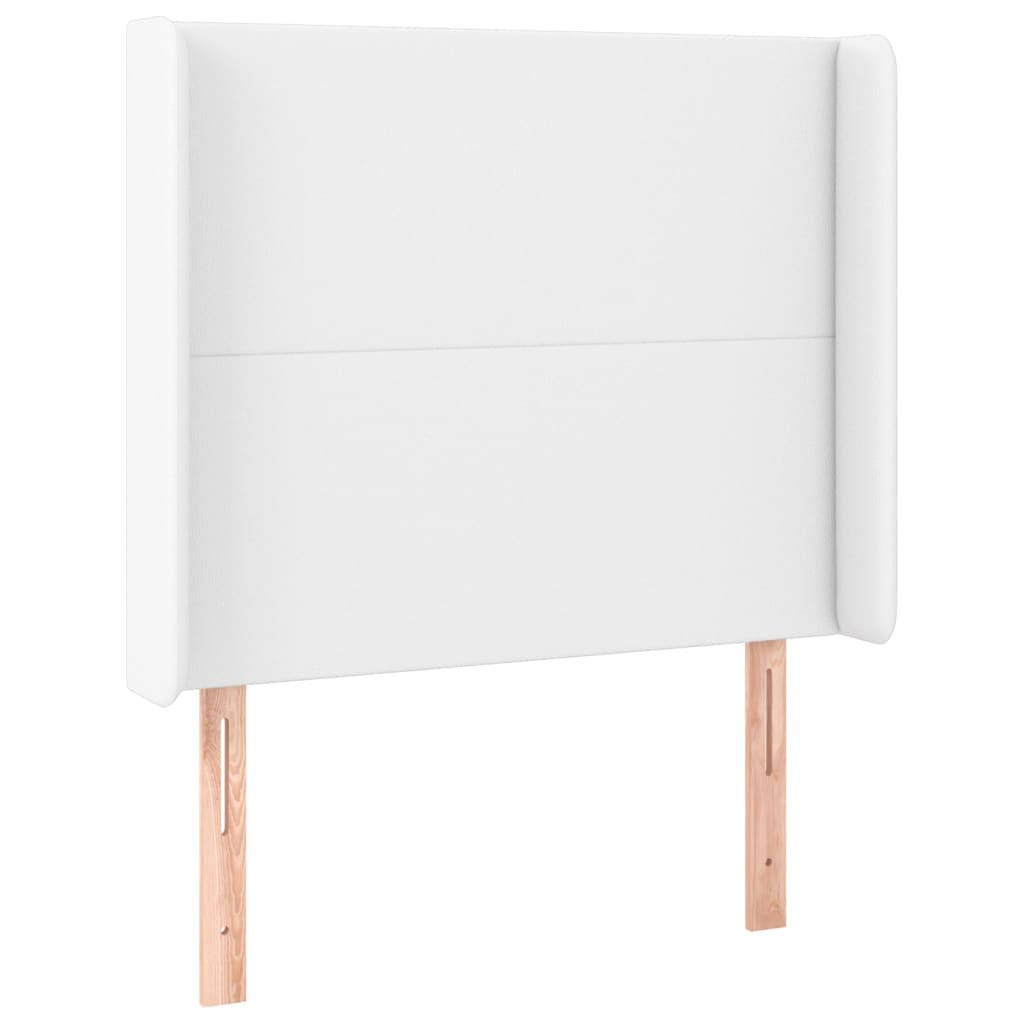Boxspring met matras en LED kunstleer wit 80x200 cm is nu te koop bij PeponiXL, paradijselijk wonen!