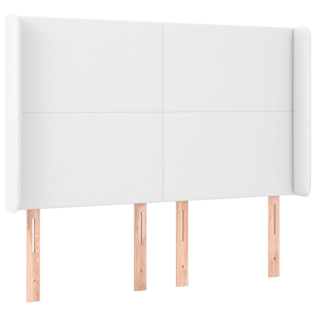 Boxspring met matras en LED kunstleer zwart 140x190 cm is nu te koop bij PeponiXL, paradijselijk wonen!