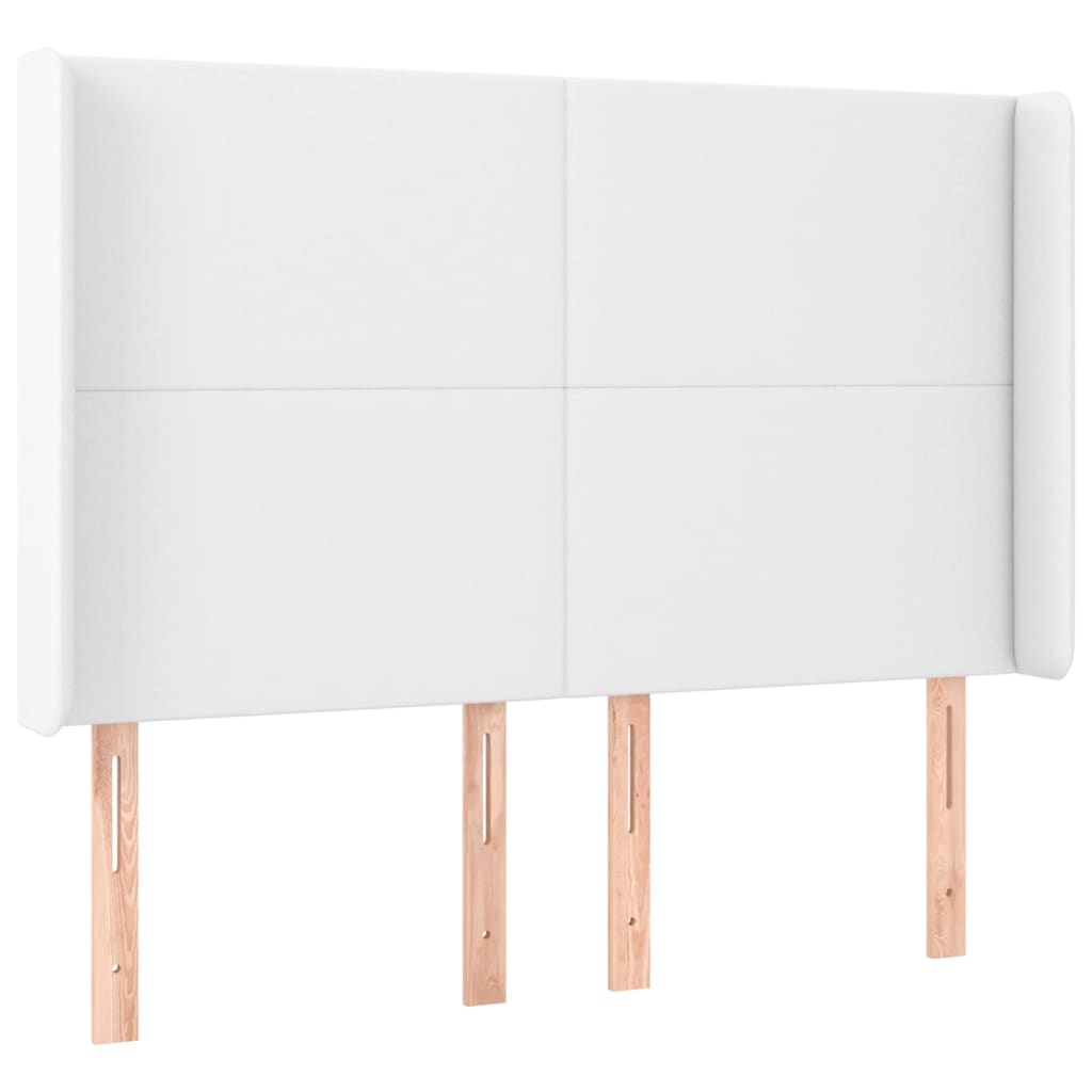 Boxspring met matras en LED kunstleer wit 140x200 cm is nu te koop bij PeponiXL, paradijselijk wonen!