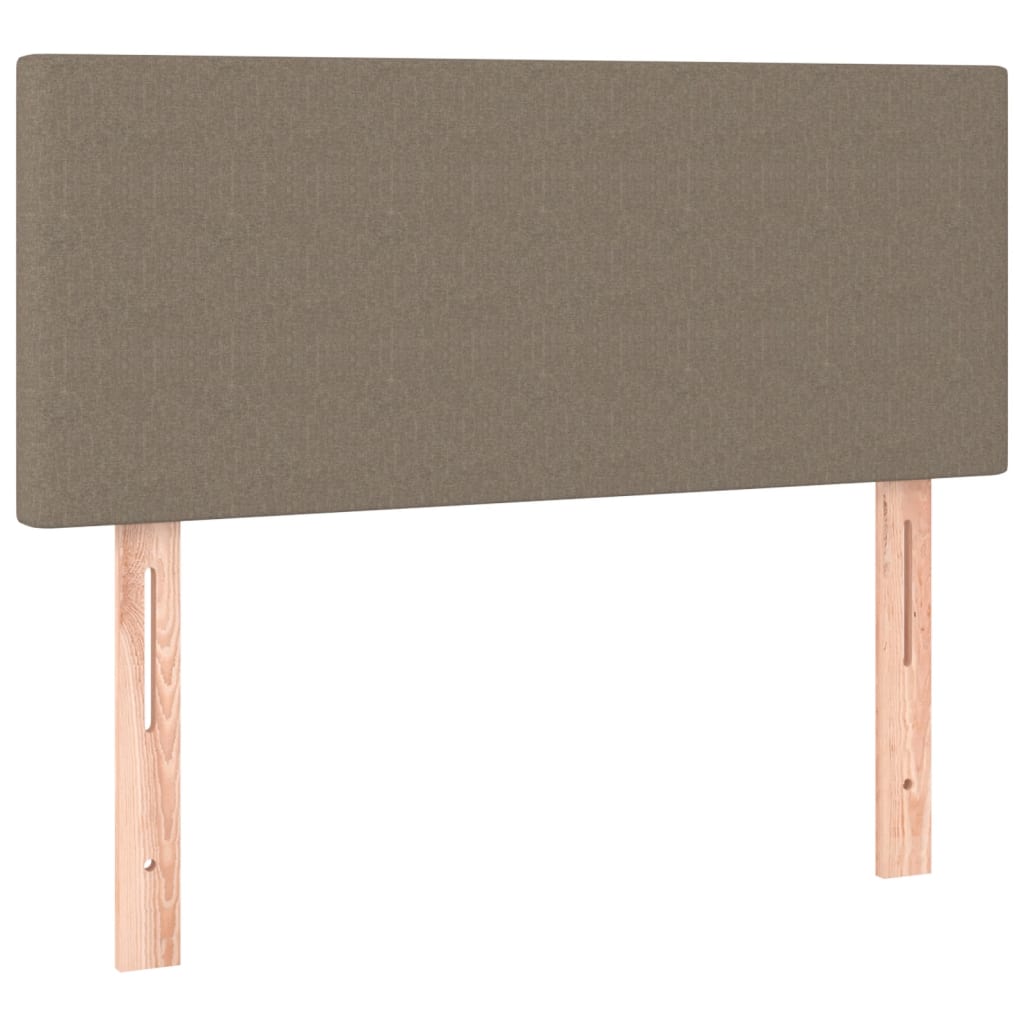 Boxspring met matras en LED stof taupe 120x200 cm is nu te koop bij PeponiXL, paradijselijk wonen!
