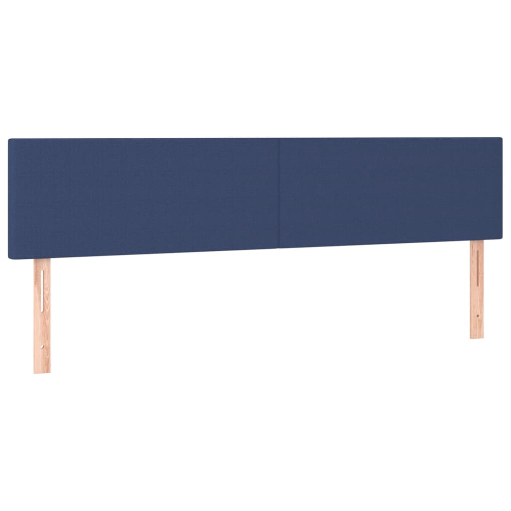 Boxspring met matras en LED stof blauw 160x200 cm is nu te koop bij PeponiXL, paradijselijk wonen!