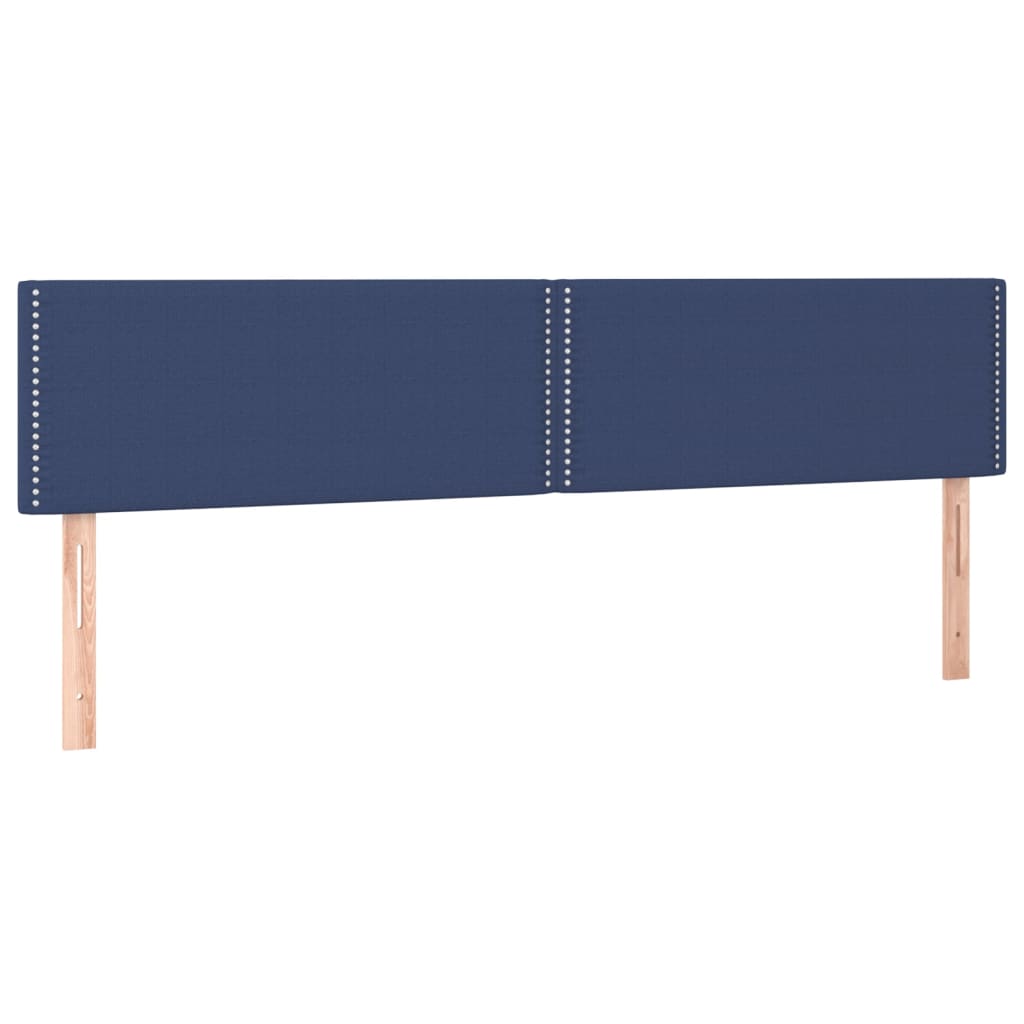 Boxspring met matras en LED stof blauw 180x200 cm is nu te koop bij PeponiXL, paradijselijk wonen!