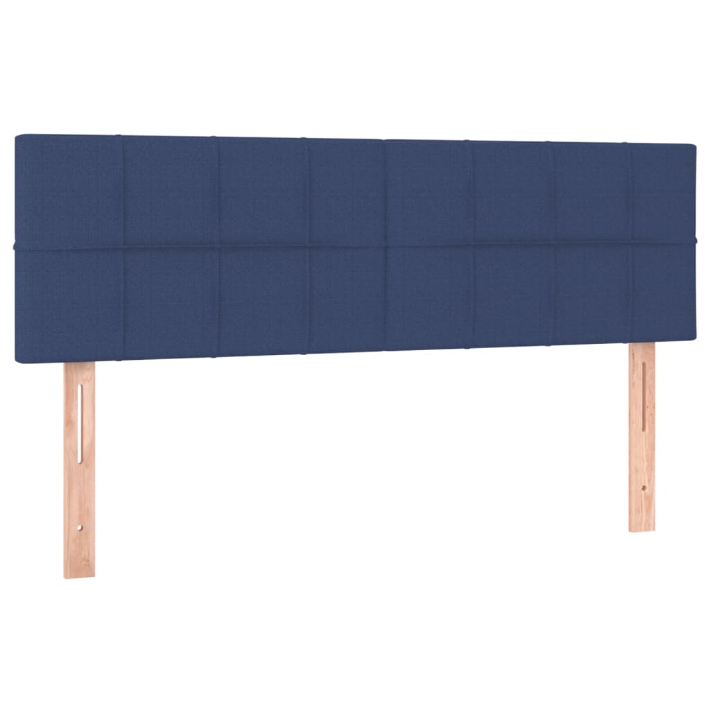 Boxspring met matras en LED stof blauw 140x190 cm is nu te koop bij PeponiXL, paradijselijk wonen!