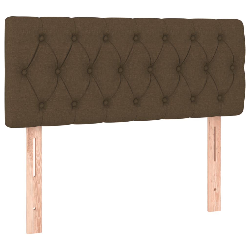 Boxspring met matras en LED stof donkerbruin 120x200 cm is nu te koop bij PeponiXL, paradijselijk wonen!