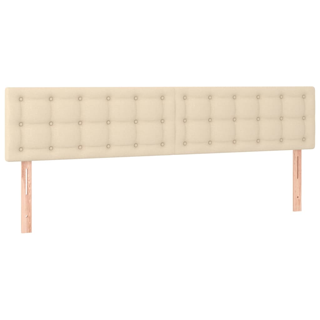 Boxspring met matras en LED stof crèmekleurig 160x200 cm is nu te koop bij PeponiXL, paradijselijk wonen!