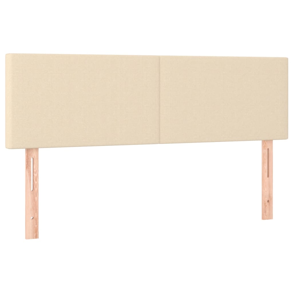 Boxspring met matras en LED stof crèmekleurig 140x190 cm is nu te koop bij PeponiXL, paradijselijk wonen!