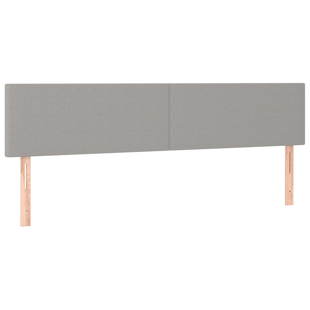 Boxspring met matras en LED stof lichtgrijs 180x200 cm is nu te koop bij PeponiXL, paradijselijk wonen!
