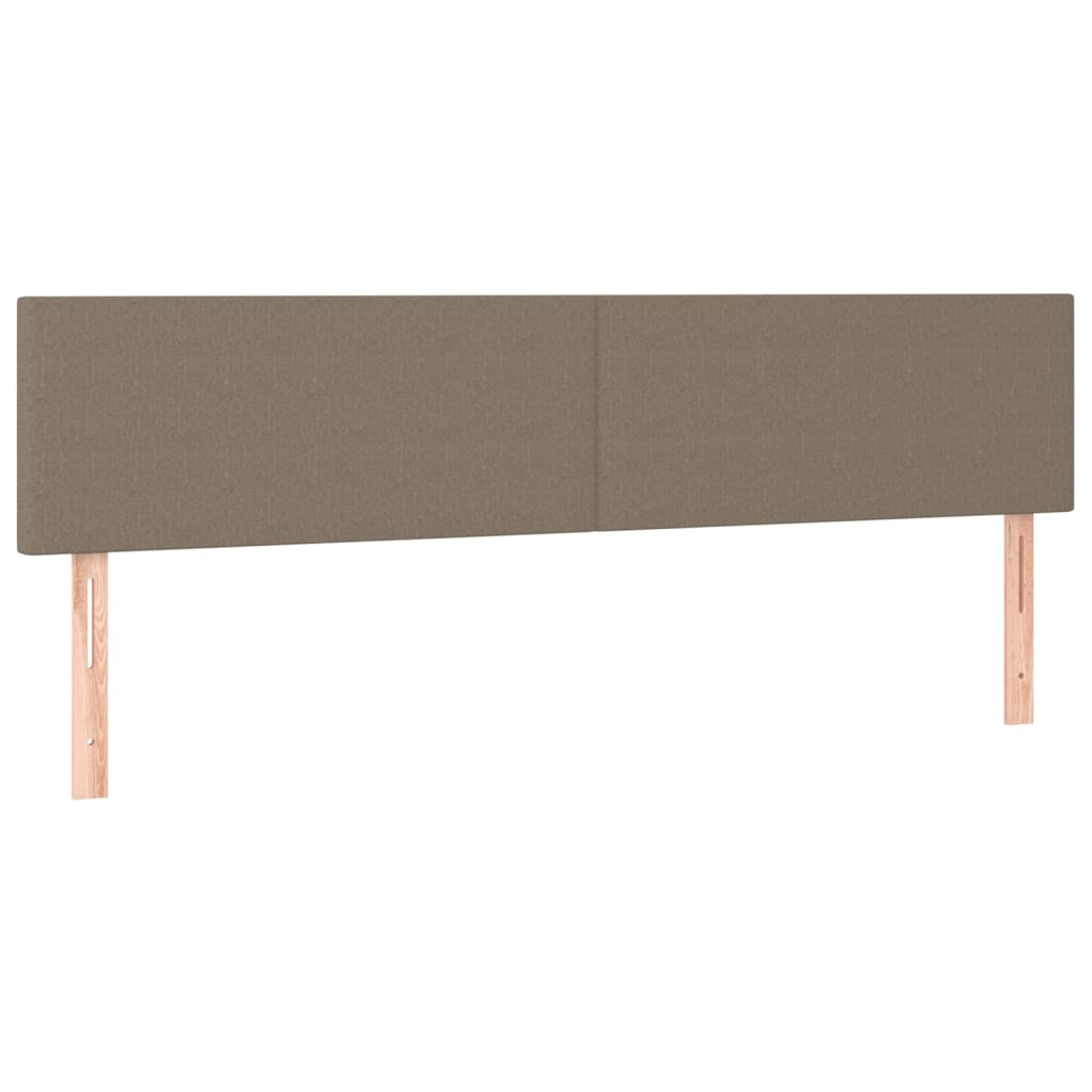 Boxspring met matras en LED stof taupe 180x200 cm is nu te koop bij PeponiXL, paradijselijk wonen!