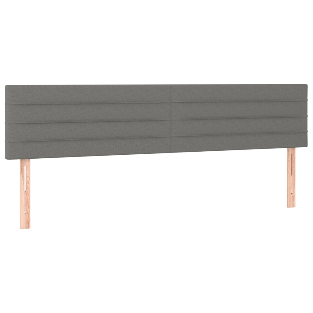 Boxspring met matras en LED stof donkergrijs 180x200 cm is nu te koop bij PeponiXL, paradijselijk wonen!