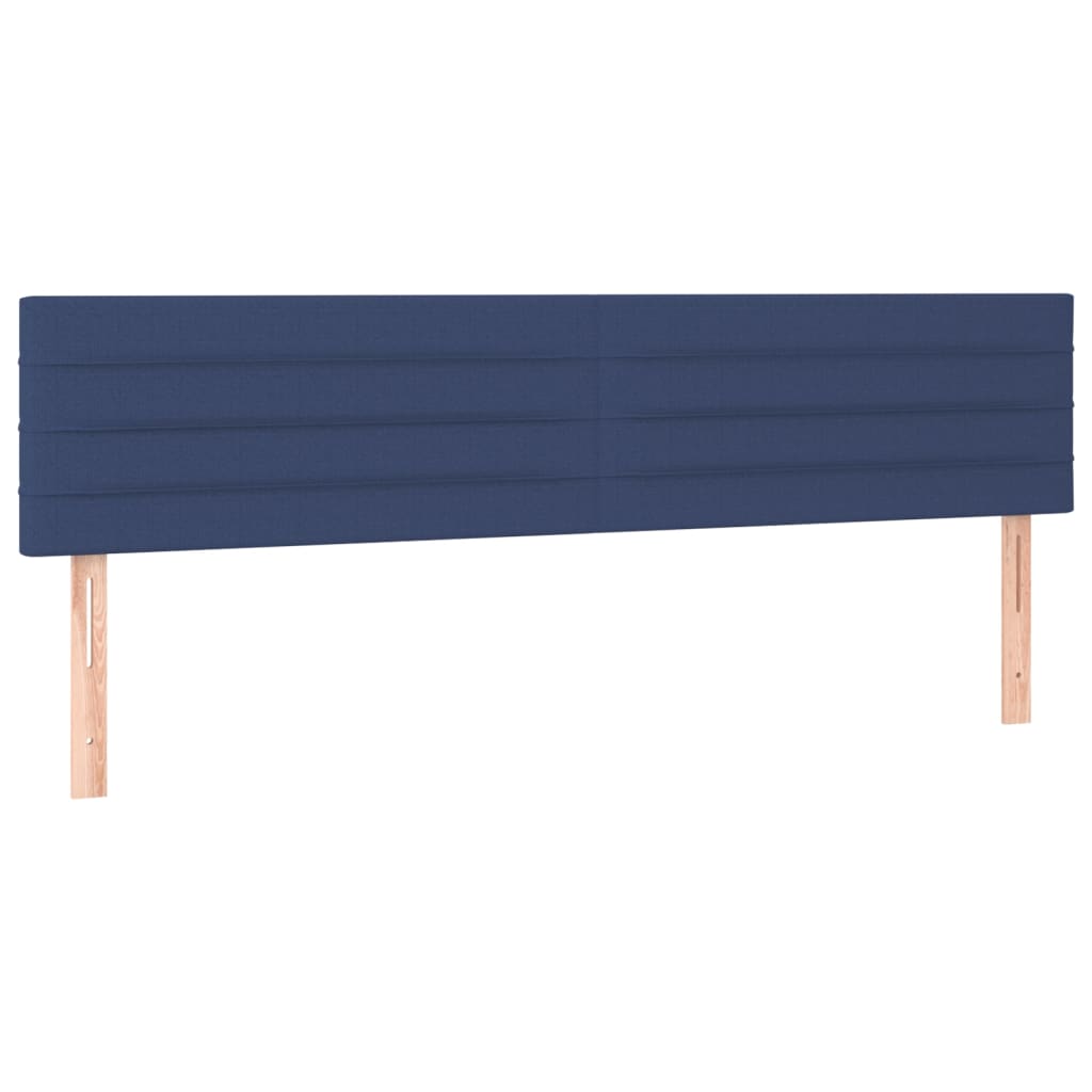 Boxspring met matras en LED stof blauw 200x200 cm is nu te koop bij PeponiXL, paradijselijk wonen!