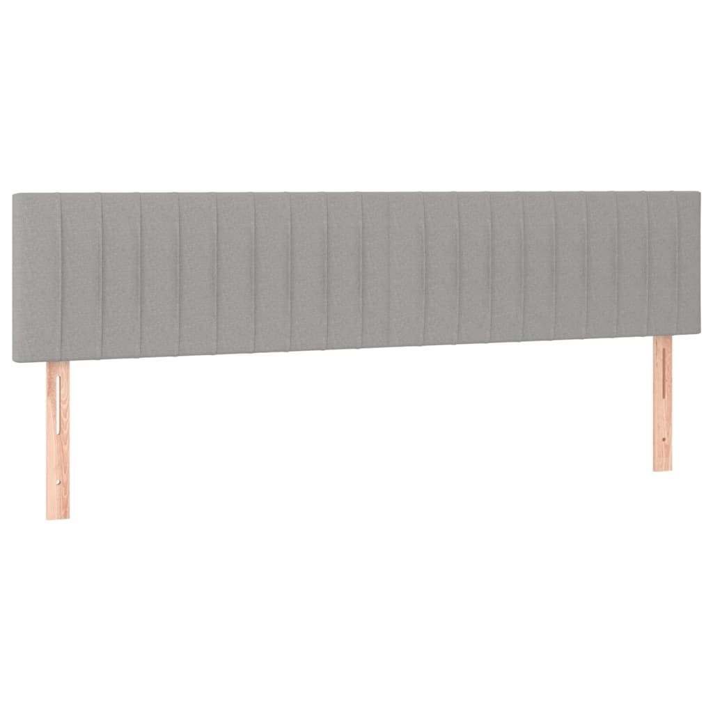 Boxspring met matras en LED stof lichtgrijs 180x200 cm is nu te koop bij PeponiXL, paradijselijk wonen!