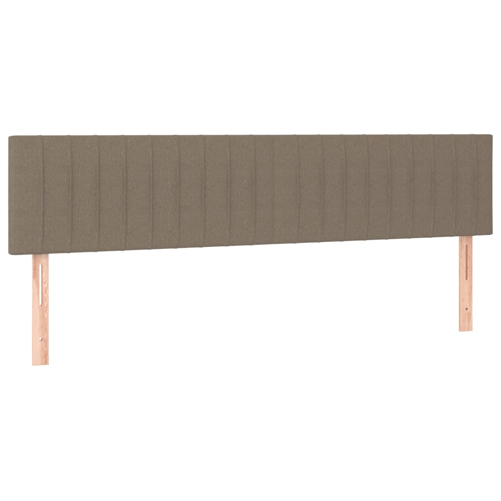 Boxspring met matras en LED stof taupe 180x200 cm is nu te koop bij PeponiXL, paradijselijk wonen!