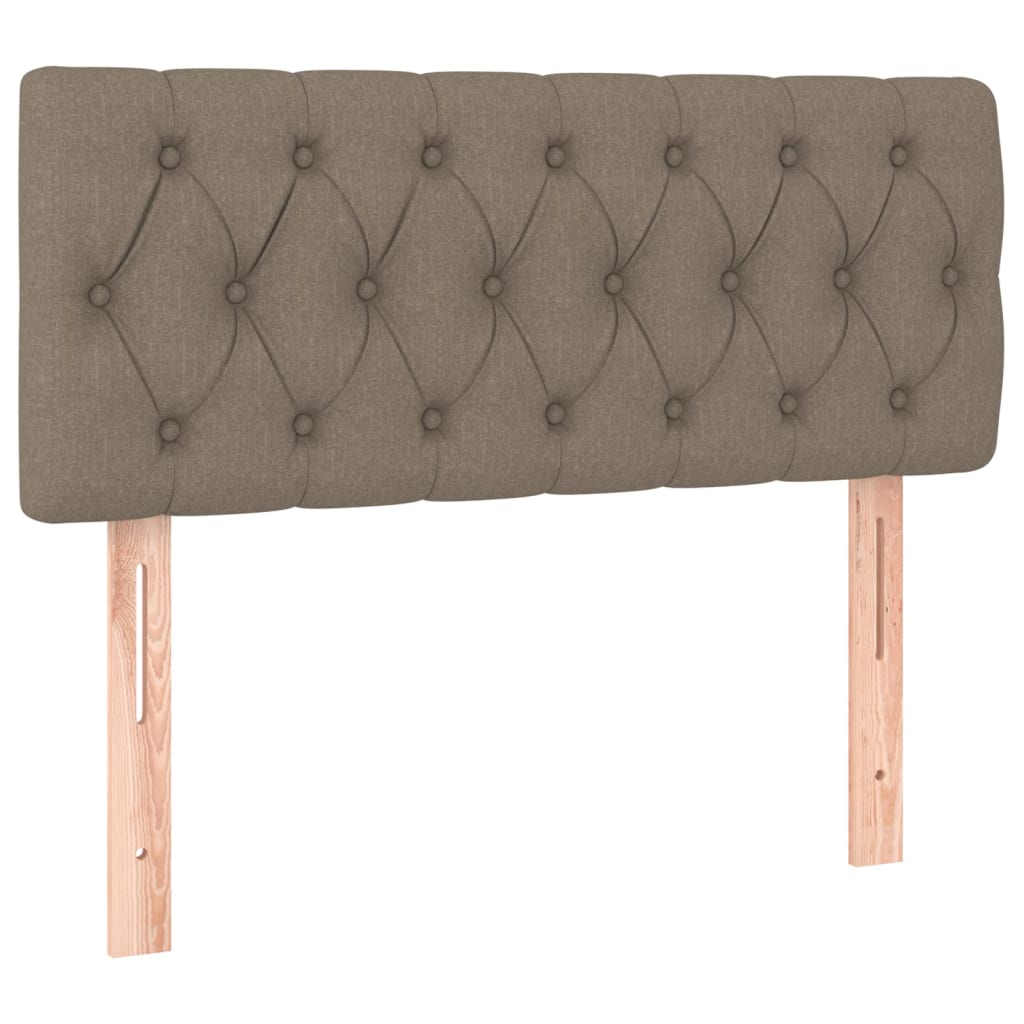 Boxspring met matras en LED stof taupe 80x200 cm is nu te koop bij PeponiXL, paradijselijk wonen!