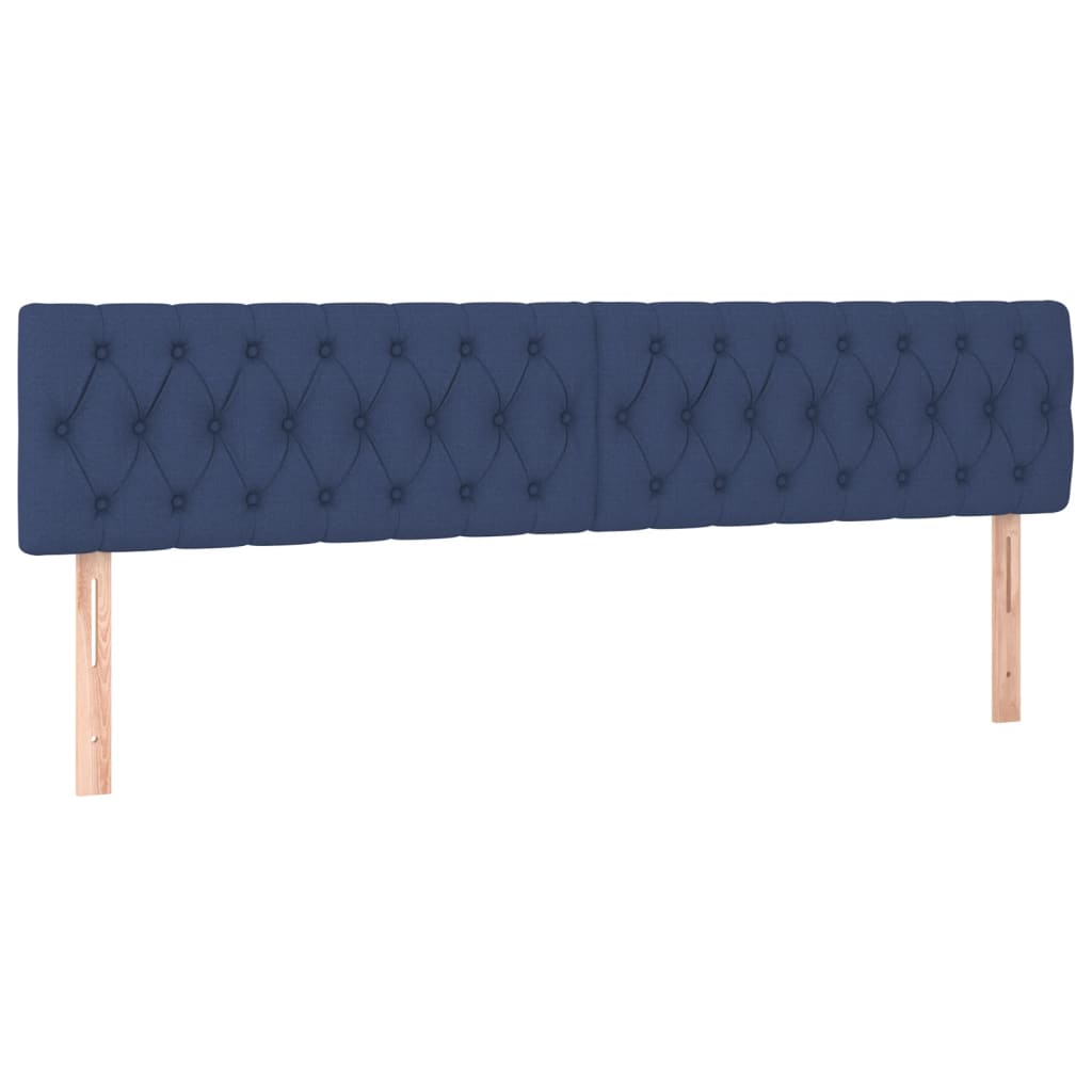 Boxspring met matras en LED stof blauw 200x200 cm is nu te koop bij PeponiXL, paradijselijk wonen!