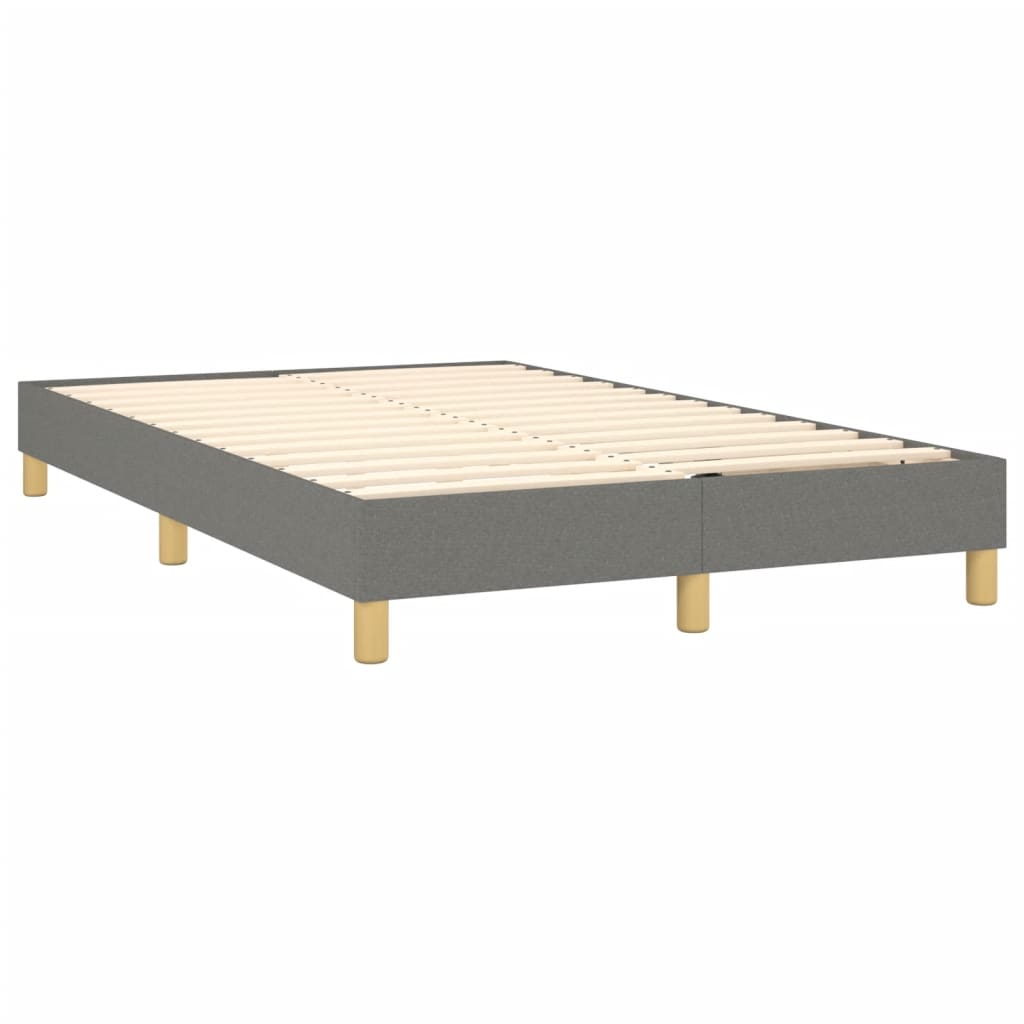 Boxspring met matras en LED stof donkergrijs 120x200 cm is nu te koop bij PeponiXL, paradijselijk wonen!