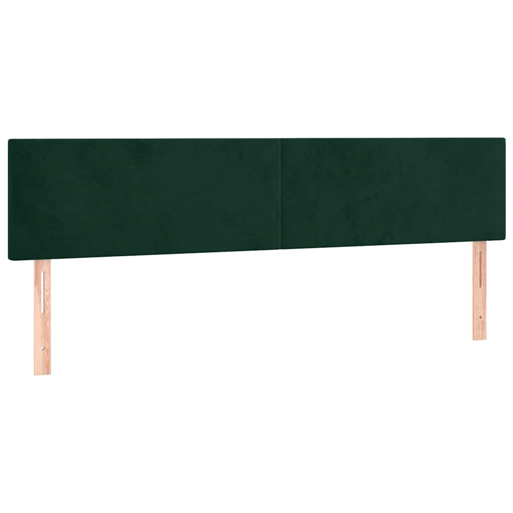 Boxspring met matras en LED fluweel donkergroen 160x200 cm is nu te koop bij PeponiXL, paradijselijk wonen!