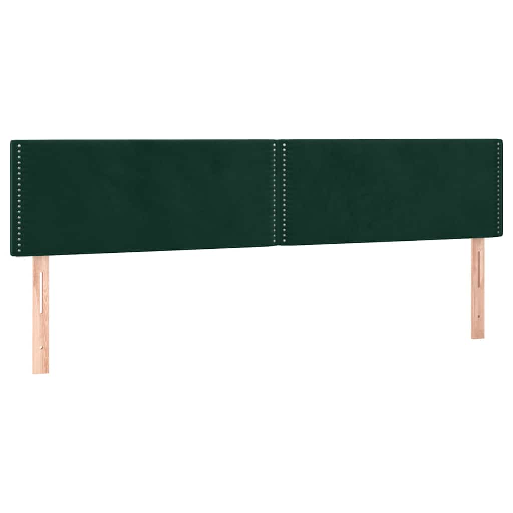Boxspring met matras en LED fluweel donkergroen 200x200 cm is nu te koop bij PeponiXL, paradijselijk wonen!