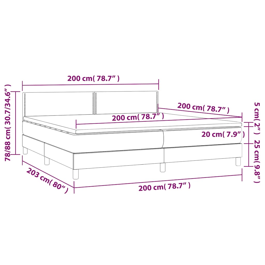 Boxspring met matras en LED fluweel donkergroen 200x200 cm is nu te koop bij PeponiXL, paradijselijk wonen!