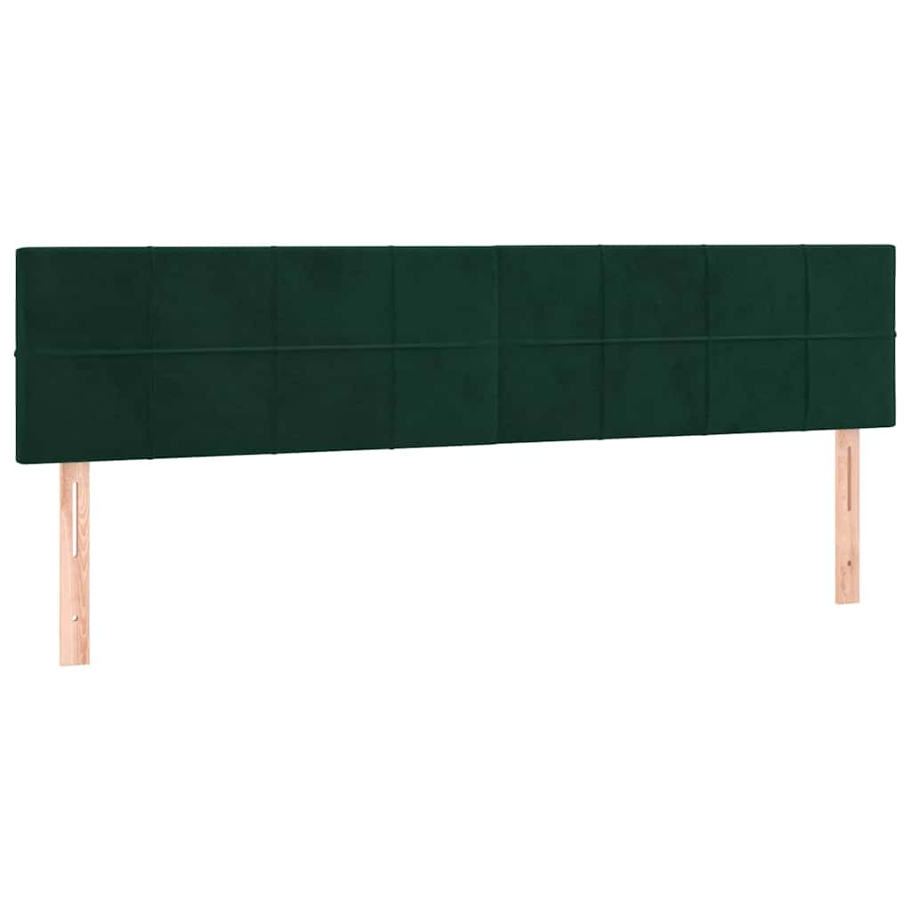 Boxspring met matras en LED fluweel donkergroen 160x200 cm is nu te koop bij PeponiXL, paradijselijk wonen!