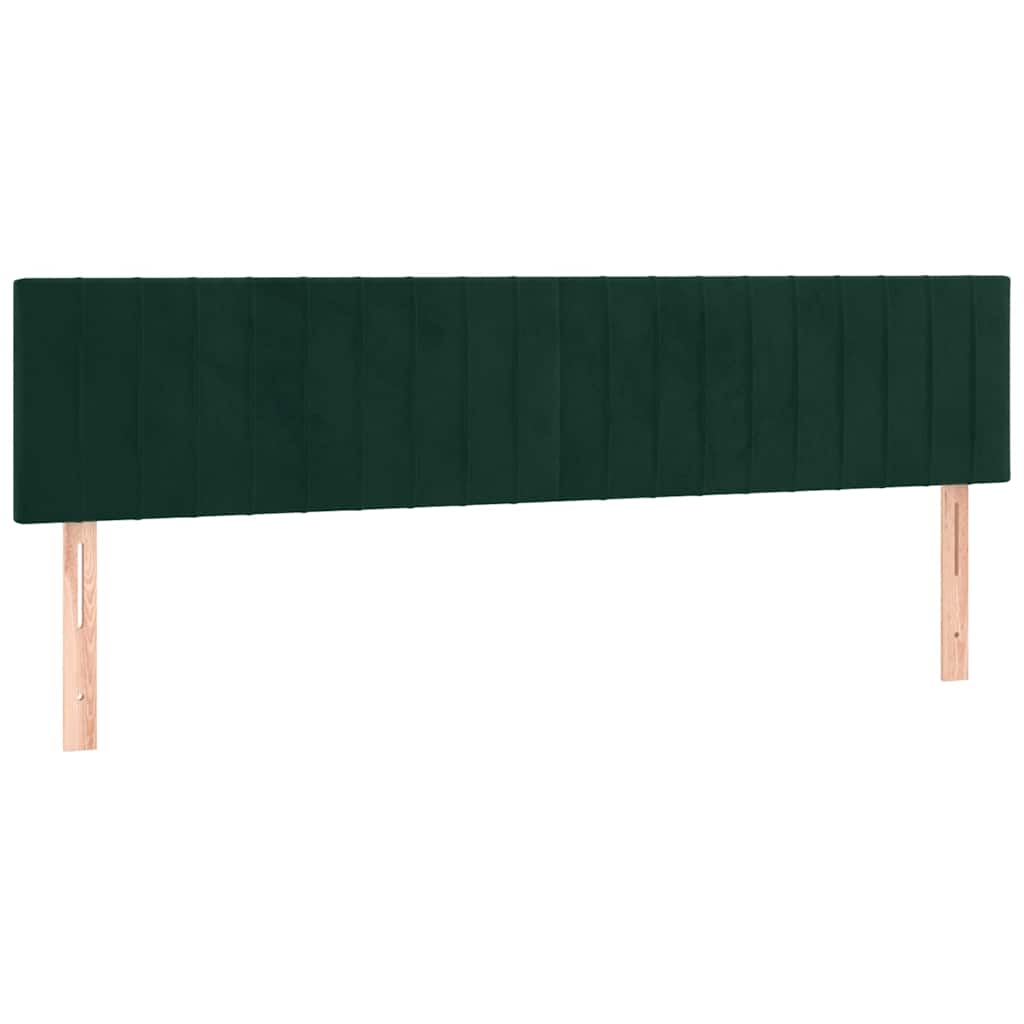 Boxspring met matras en LED fluweel donkergroen 160x200 cm is nu te koop bij PeponiXL, paradijselijk wonen!