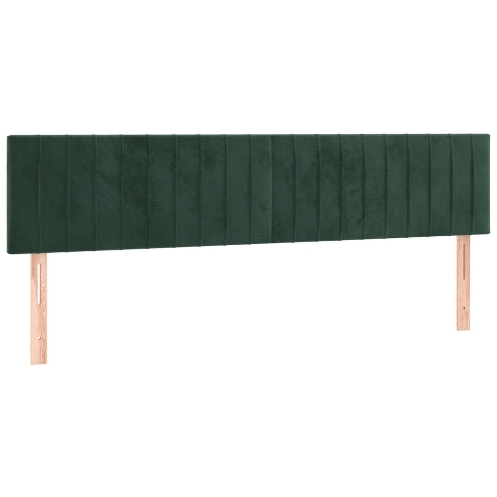 Boxspring met matras en LED fluweel donkergroen 180x200 cm is nu te koop bij PeponiXL, paradijselijk wonen!
