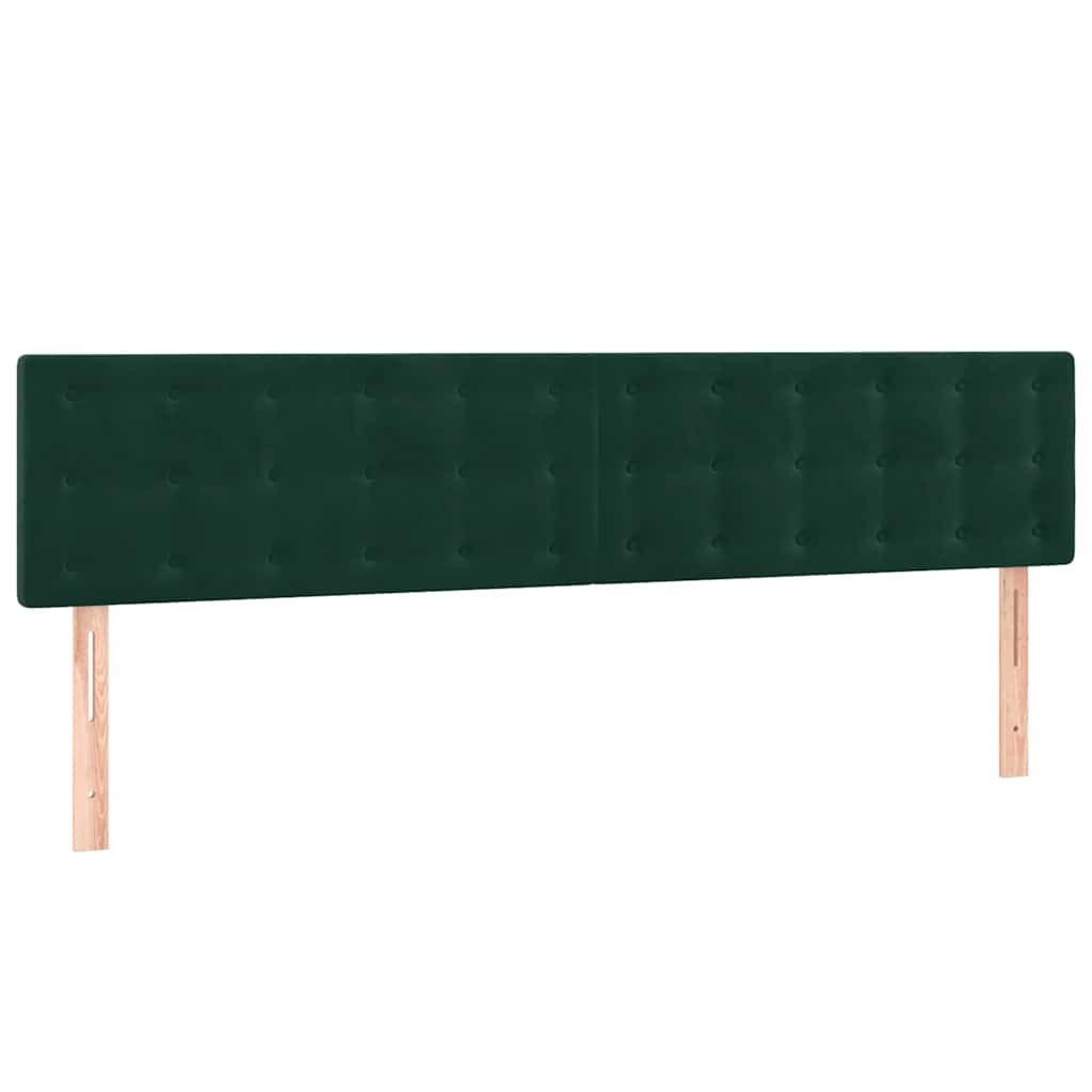 Boxspring met matras en LED fluweel donkergroen 160x200 cm is nu te koop bij PeponiXL, paradijselijk wonen!