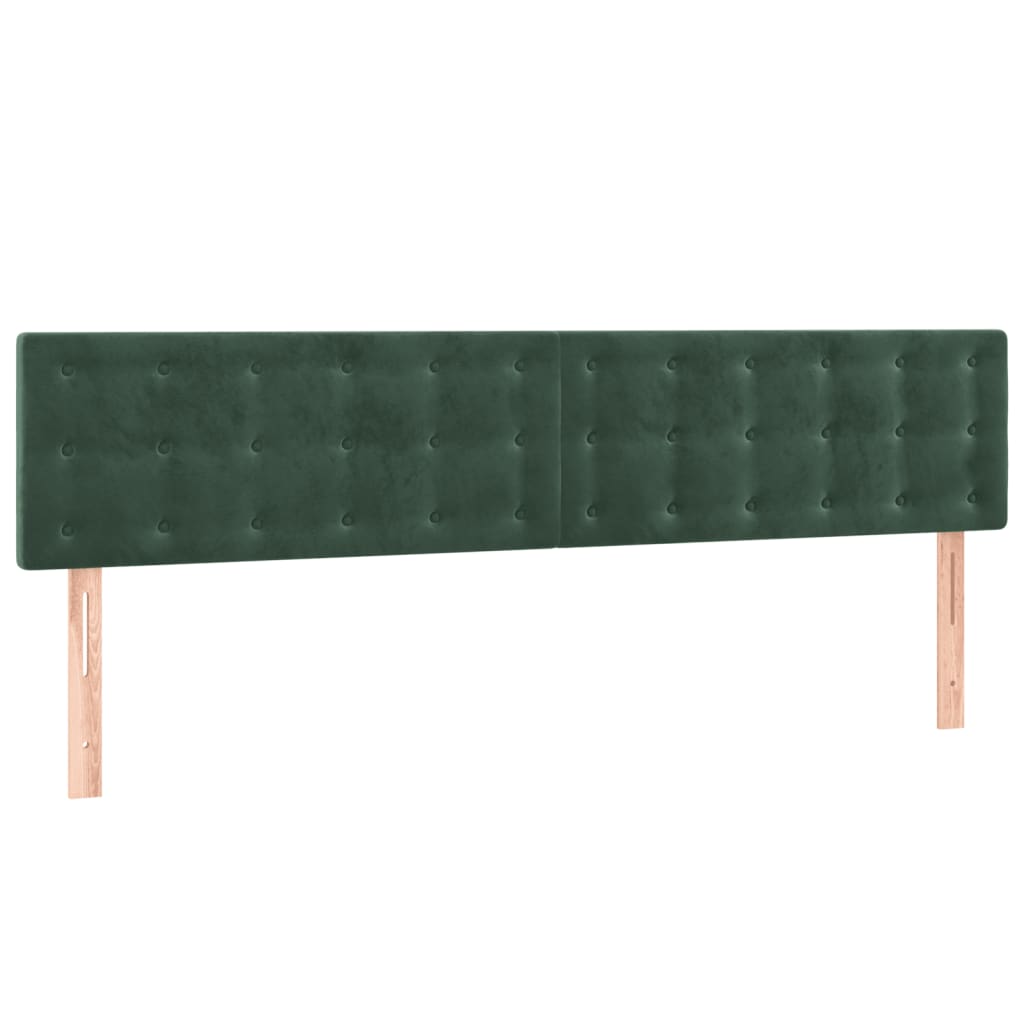 Boxspring met matras en LED fluweel donkergroen 180x200 cm is nu te koop bij PeponiXL, paradijselijk wonen!