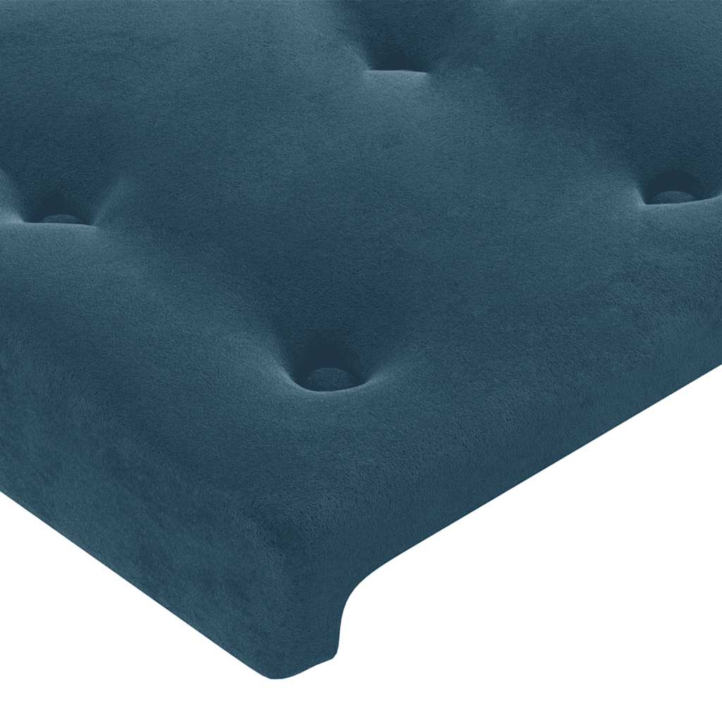 Boxspring met matras en LED fluweel donkerblauw 180x200 cm is nu te koop bij PeponiXL, paradijselijk wonen!