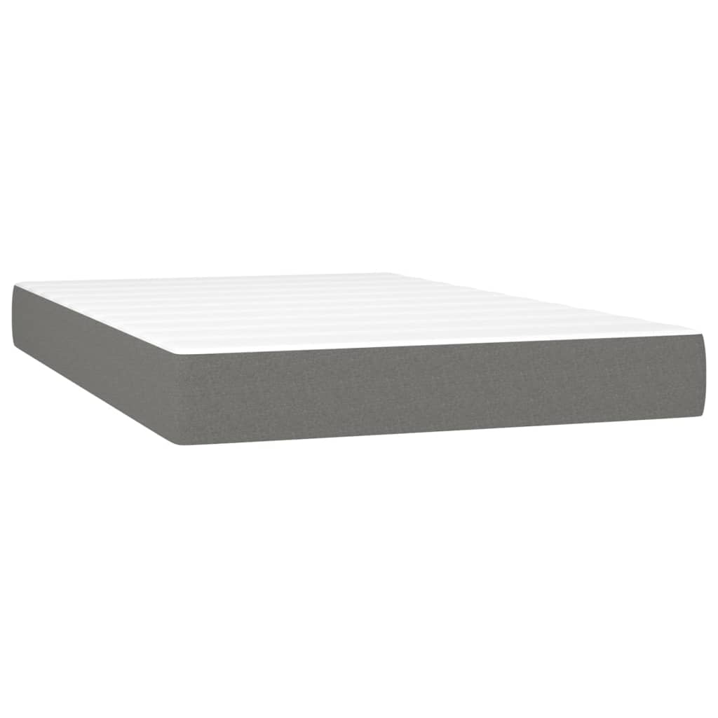Boxspring met matras en LED stof donkergrijs 120x200 cm is nu te koop bij PeponiXL, paradijselijk wonen!