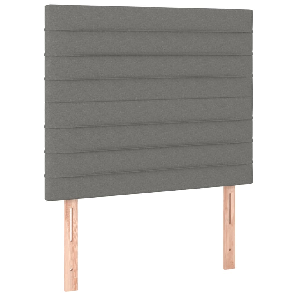 Boxspring met matras en LED stof donkergrijs 120x200 cm is nu te koop bij PeponiXL, paradijselijk wonen!