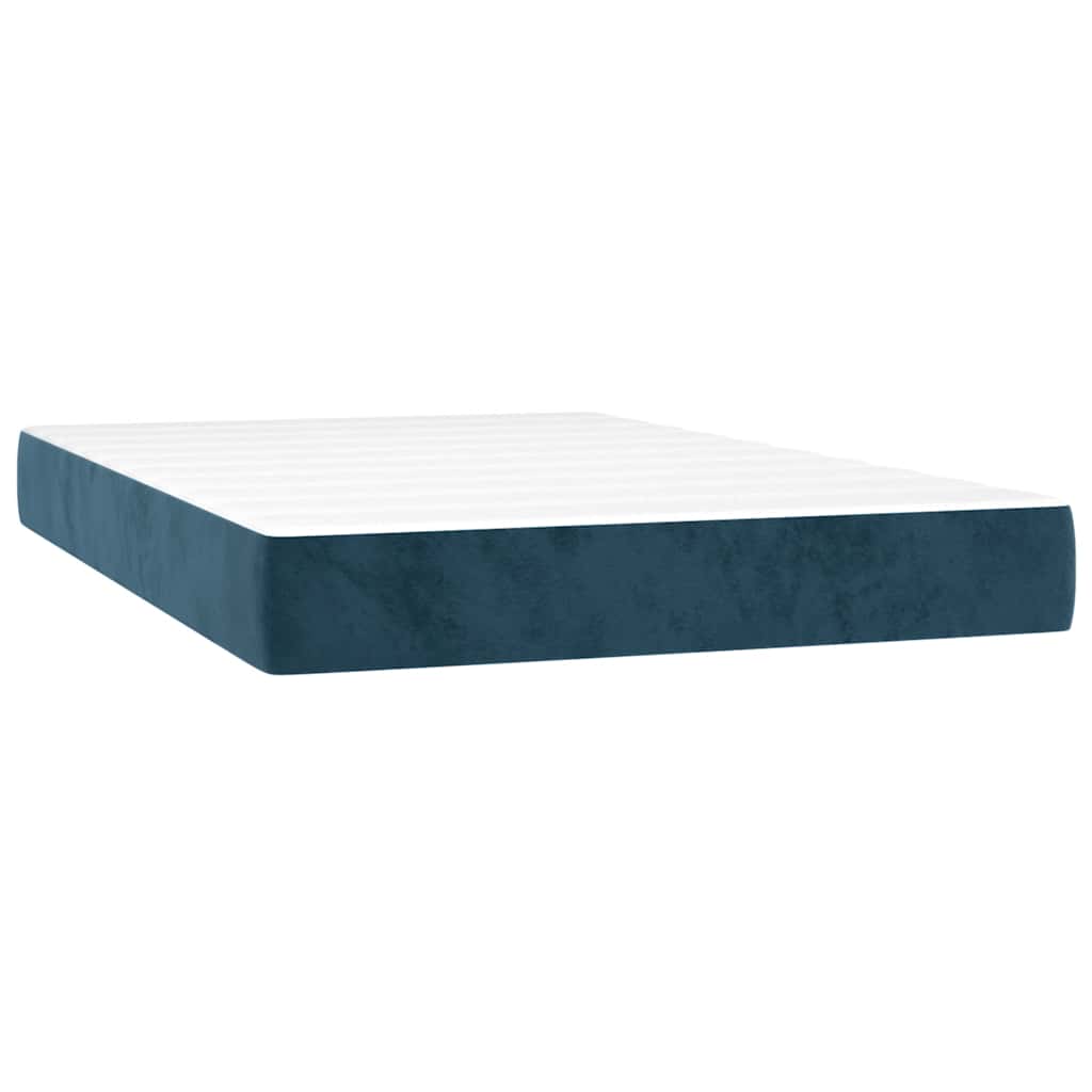 Boxspring met matras en LED fluweel donkerblauw 120x200 cm is nu te koop bij PeponiXL, paradijselijk wonen!