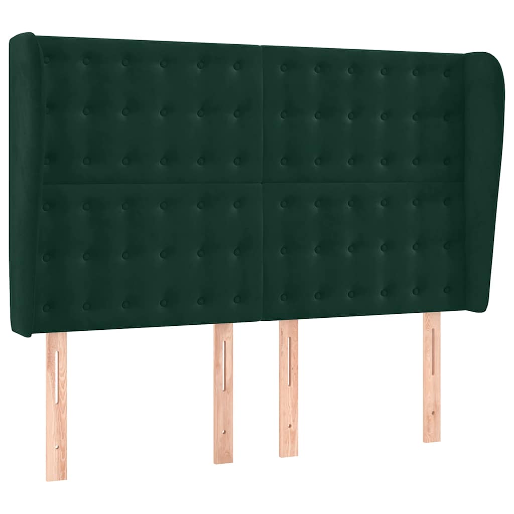 Boxspring met matras en LED fluweel donkergroen 140x200 cm is nu te koop bij PeponiXL, paradijselijk wonen!