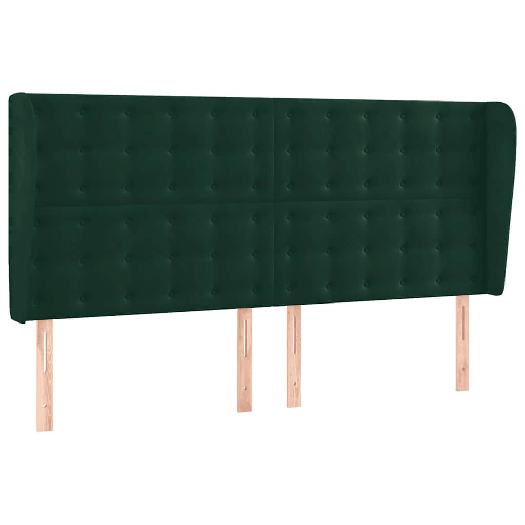 Boxspring met matras en LED fluweel donkergroen 160x200 cm is nu te koop bij PeponiXL, paradijselijk wonen!
