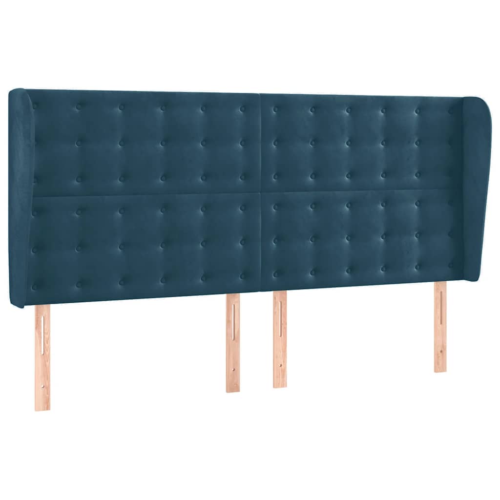 Boxspring met matras en LED fluweel donkerblauw 160x200 cm is nu te koop bij PeponiXL, paradijselijk wonen!
