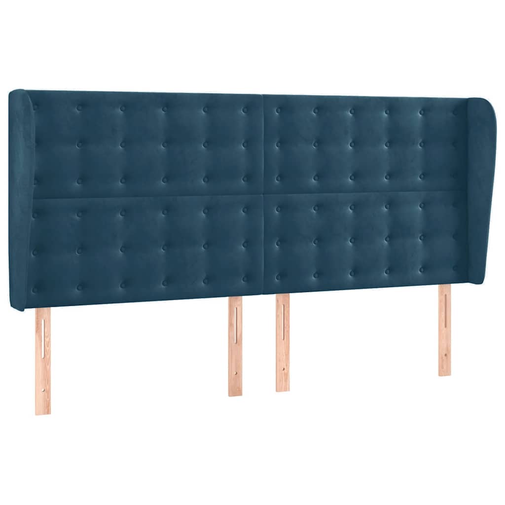 Boxspring met matras en LED fluweel donkerblauw 200x200 cm is nu te koop bij PeponiXL, paradijselijk wonen!
