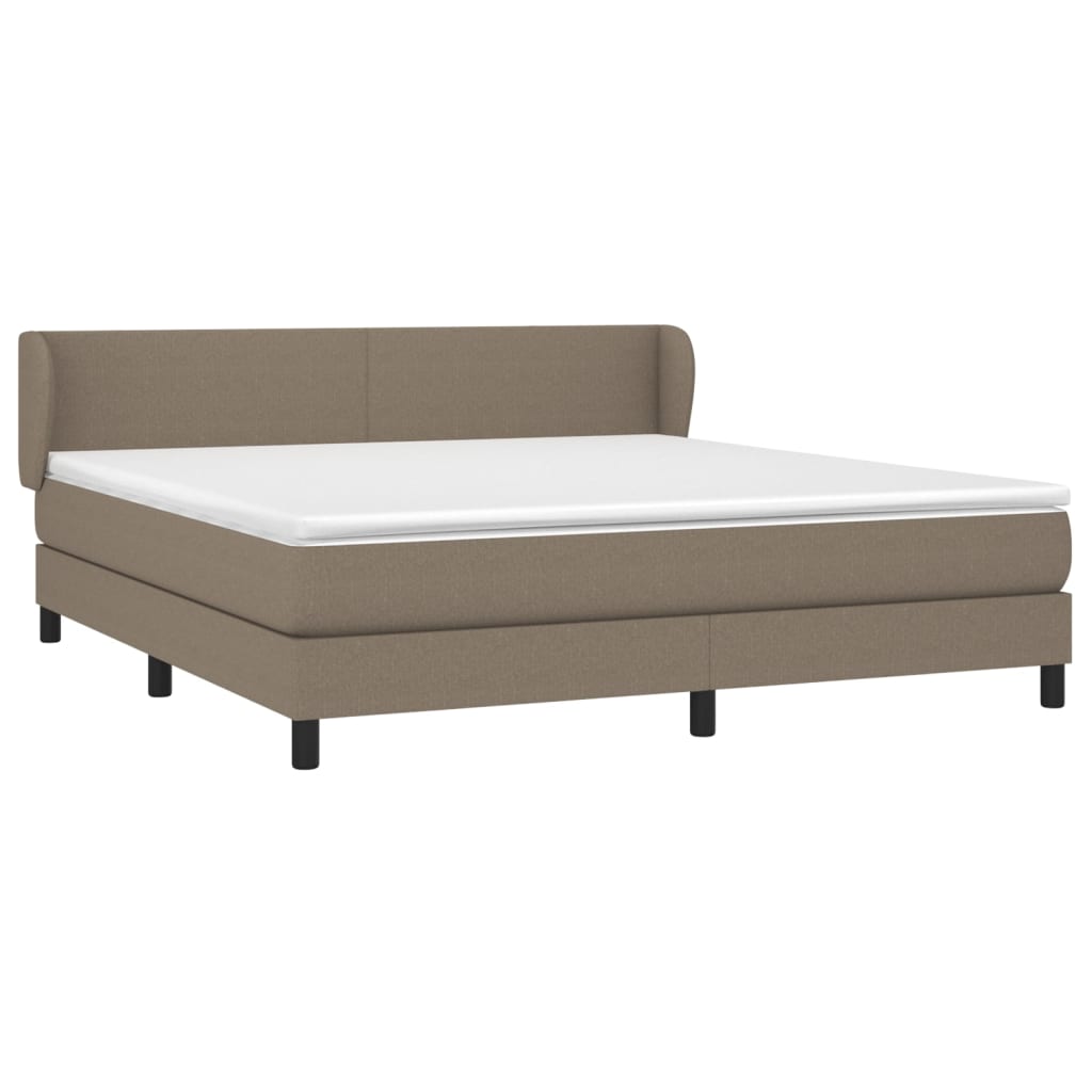 Boxspring met matras stof taupe 180x200 cm is nu te koop bij PeponiXL, paradijselijk wonen!