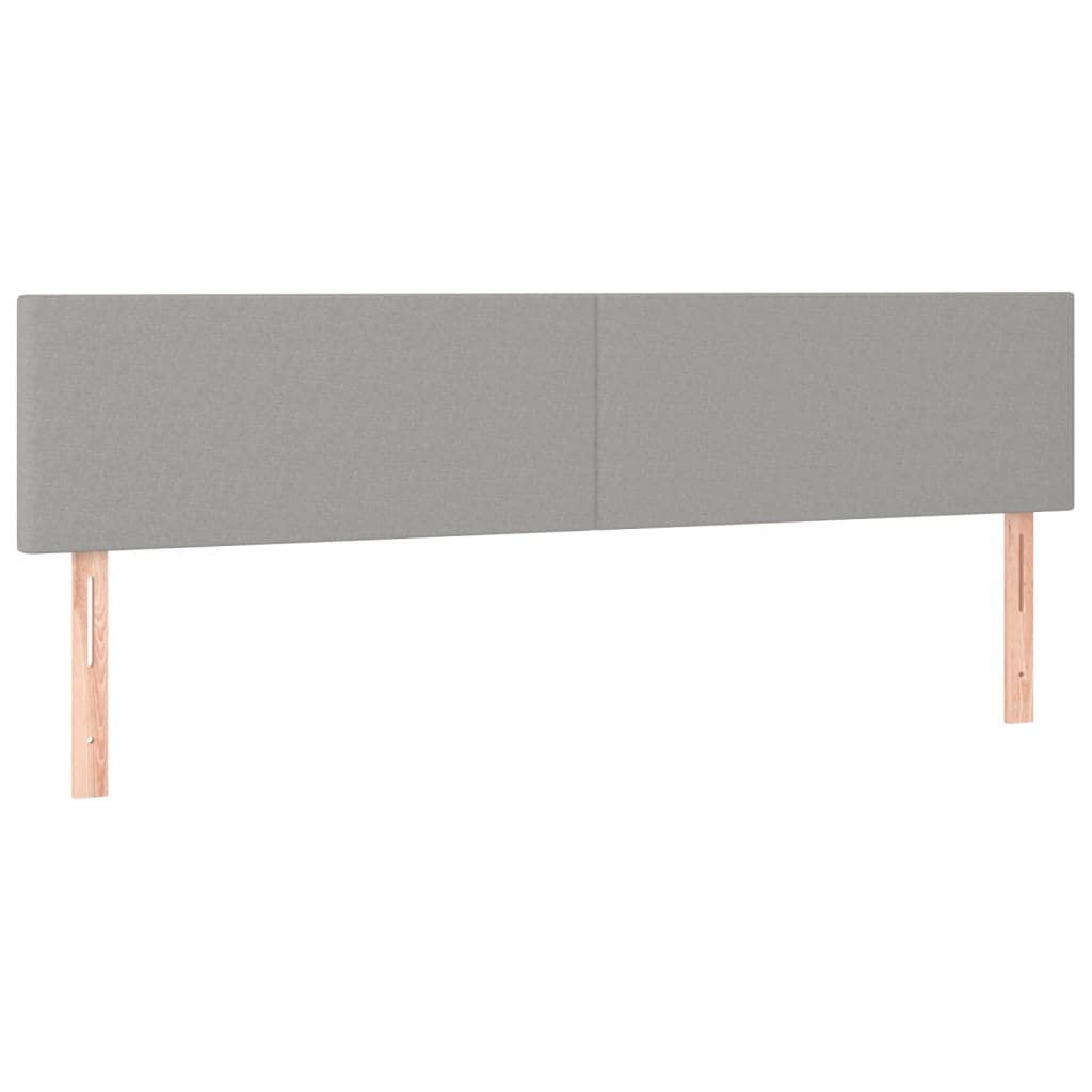 Boxspring met matras stof lichtgrijs 200x200 cm is nu te koop bij PeponiXL, paradijselijk wonen!