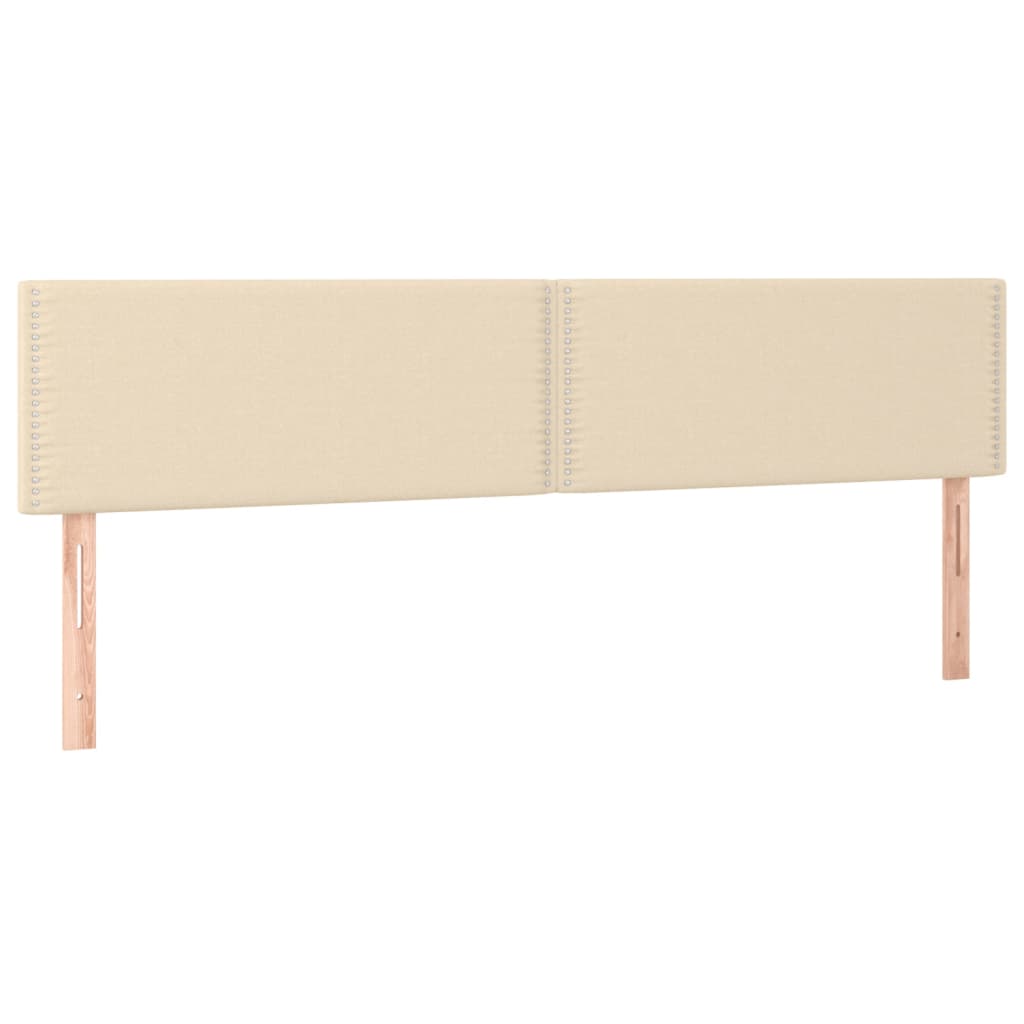 Boxspring met matras stof crèmekleurig 180x200 cm is nu te koop bij PeponiXL, paradijselijk wonen!