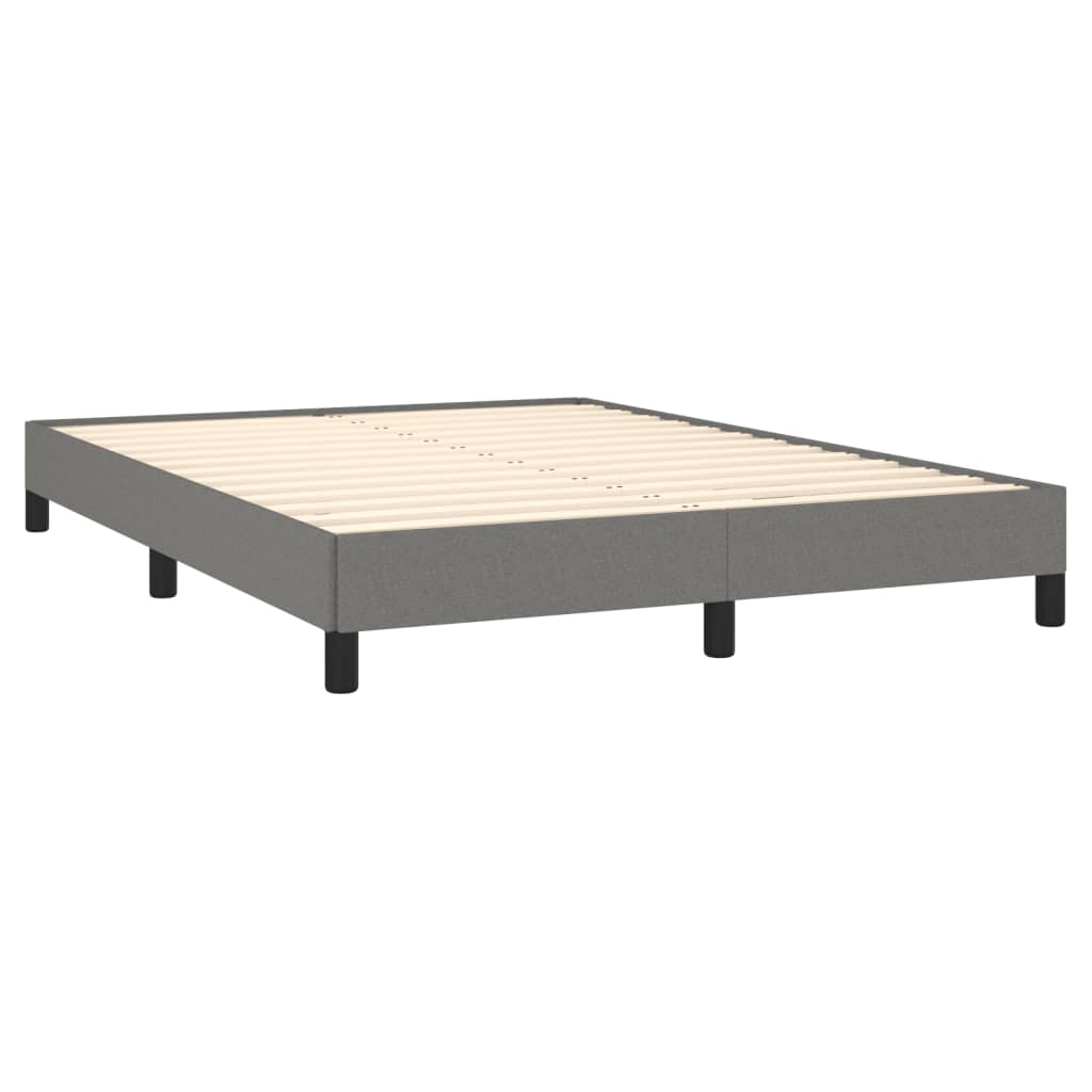 Boxspring met matras stof donkergrijs 140x190 cm is nu te koop bij PeponiXL, paradijselijk wonen!