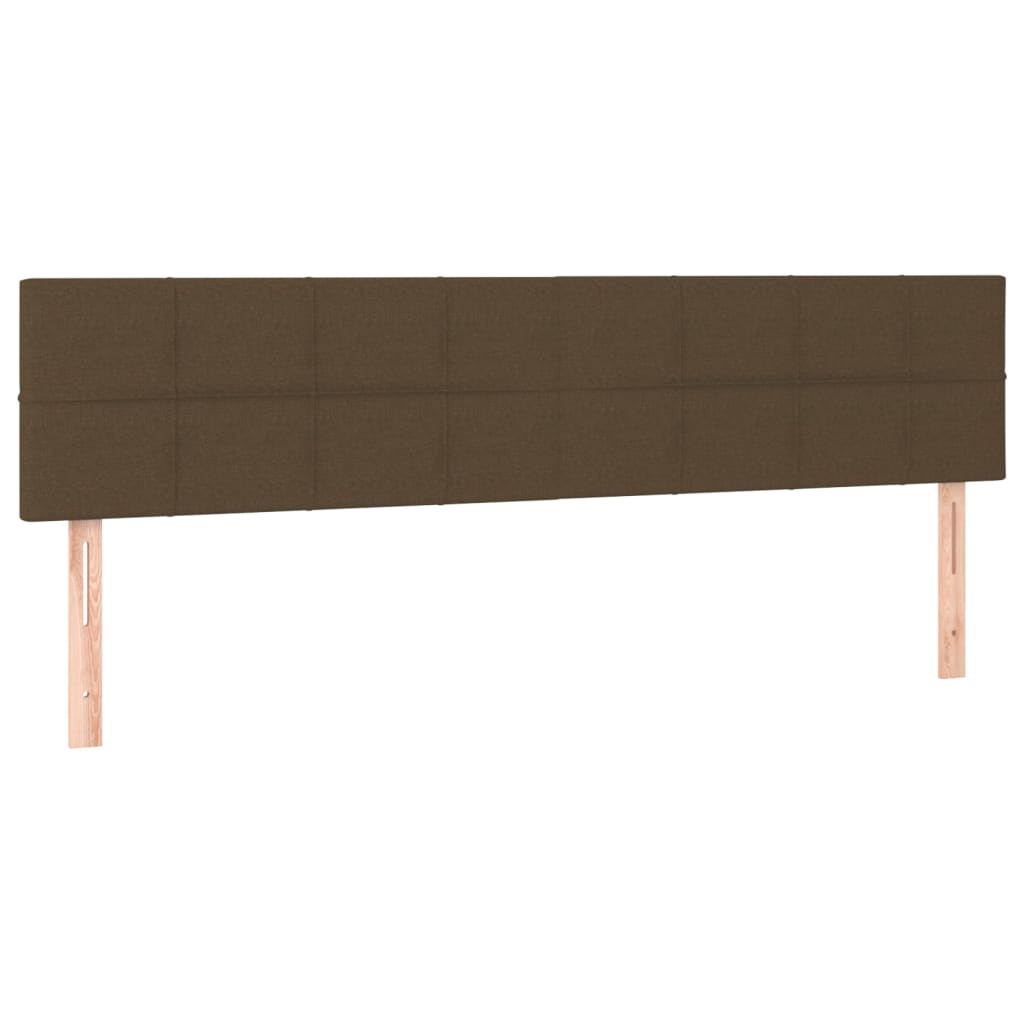 Boxspring met matras stof donkerbruin 200x200 cm is nu te koop bij PeponiXL, paradijselijk wonen!