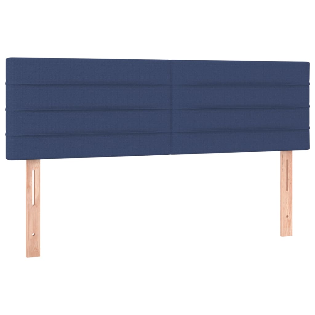 Boxspring met matras stof blauw 140x190 cm is nu te koop bij PeponiXL, paradijselijk wonen!