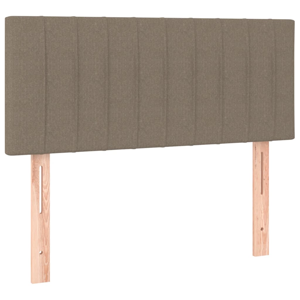 Boxspring met matras stof taupe 100x200 cm is nu te koop bij PeponiXL, paradijselijk wonen!