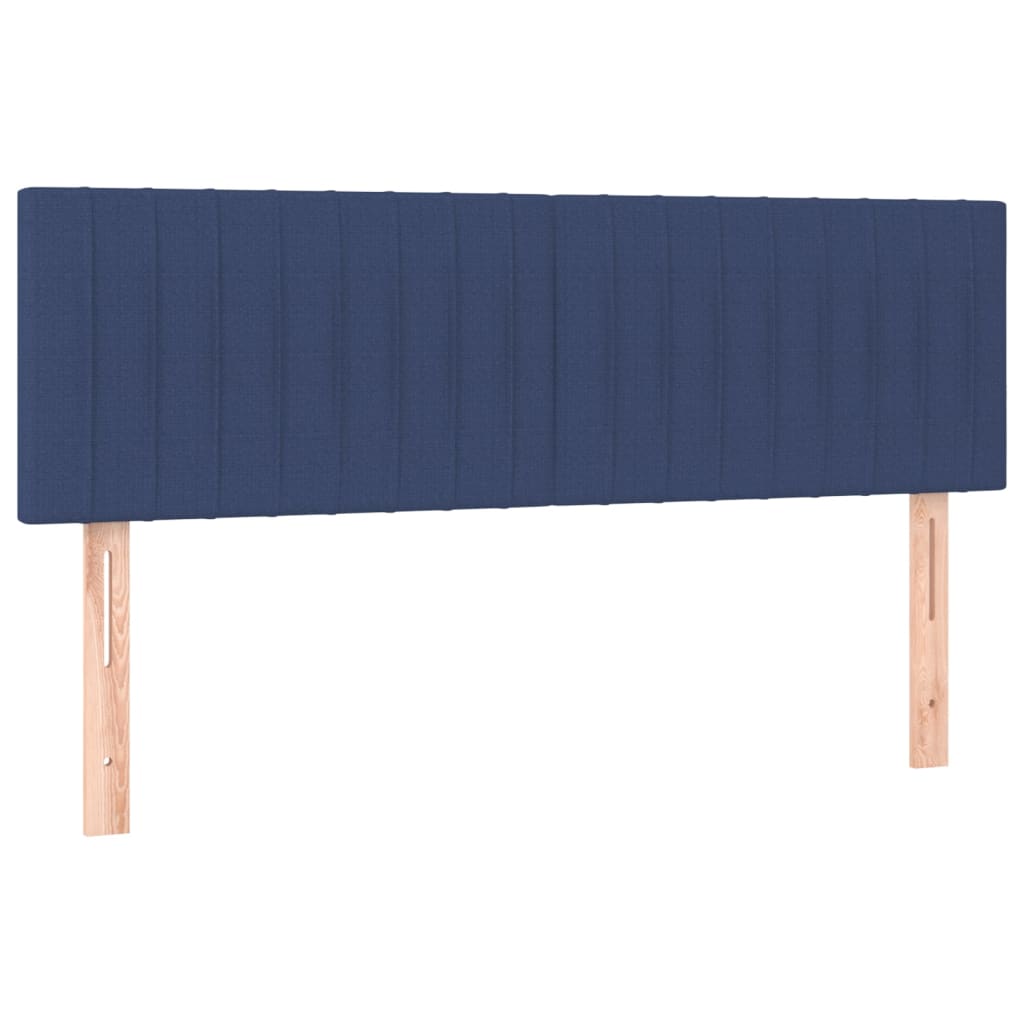 Boxspring met matras stof blauw 140x190 cm is nu te koop bij PeponiXL, paradijselijk wonen!