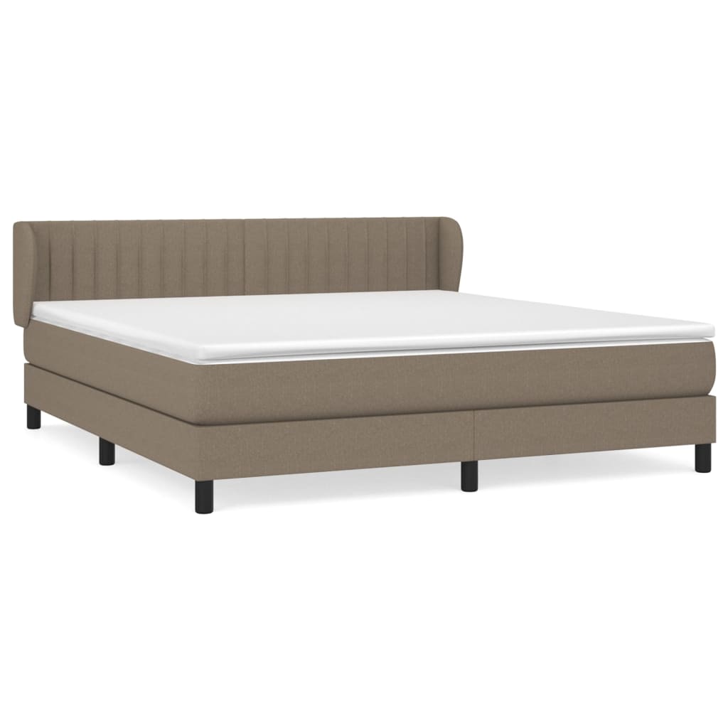 Boxspring met matras stof taupe 180x200 cm is nu te koop bij PeponiXL, paradijselijk wonen!