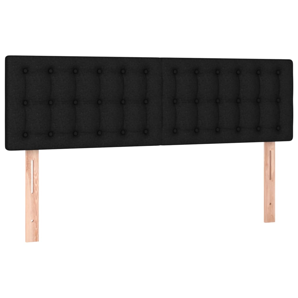 Boxspring met matras stof zwart 140x200 cm is nu te koop bij PeponiXL, paradijselijk wonen!