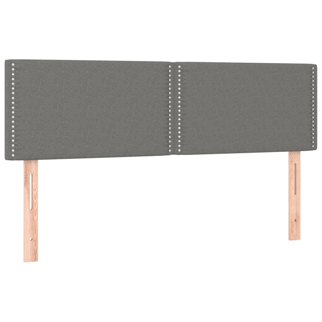 Boxspring met matras stof donkergrijs 140x200 cm is nu te koop bij PeponiXL, paradijselijk wonen!