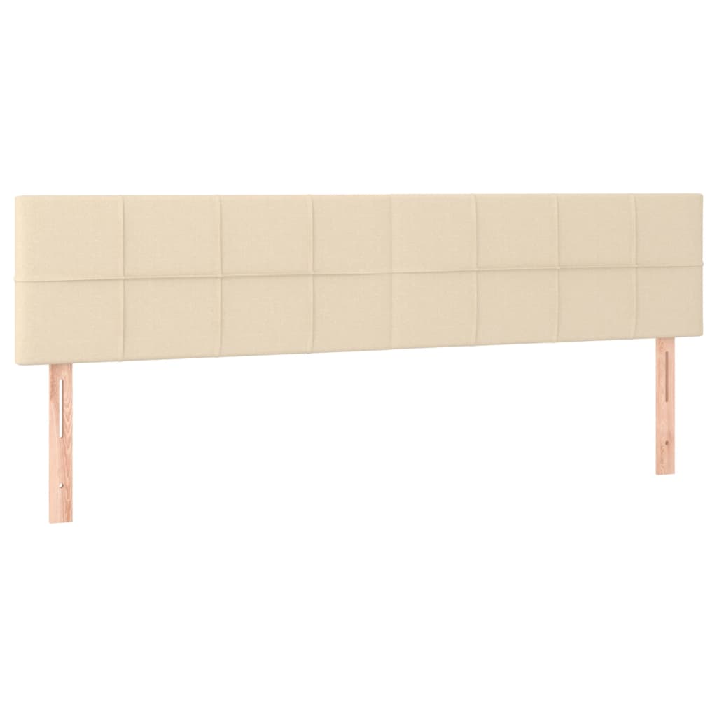 Boxspring met matras stof crèmekleurig 180x200 cm is nu te koop bij PeponiXL, paradijselijk wonen!